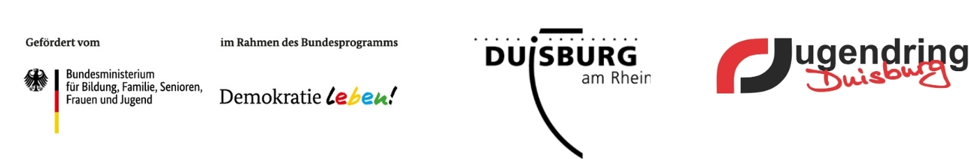 Logoleiste Demokratie leben Duisburg